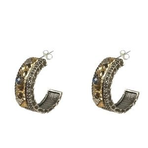 Vintage Silver Labradorite Earrings
